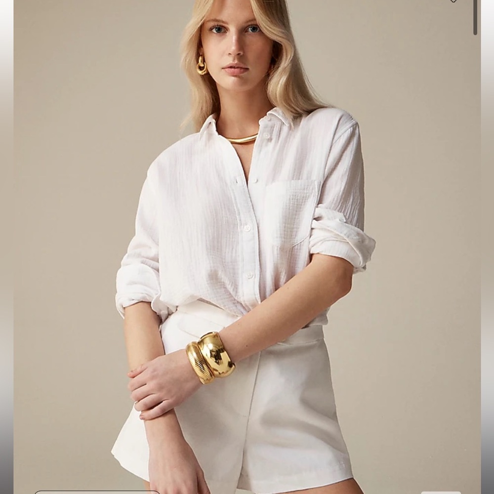 J. Crew Classic Fit Gauze Shirt